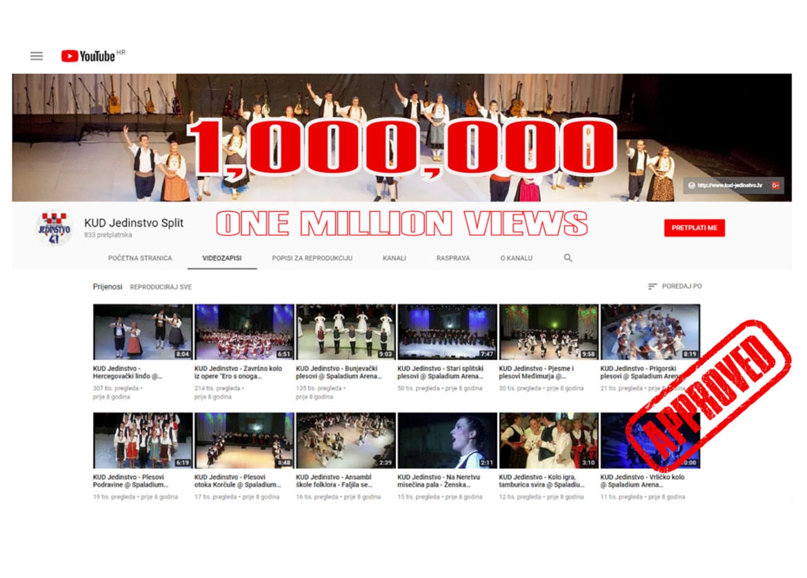 Youtube: 1.000.000!