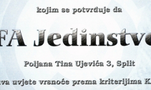 Imamo certifikat!